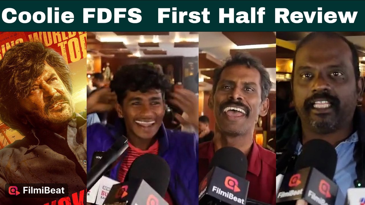 Coolie FDFS | First Half Review | Coolie Audience Opinion | Coolie Public Opinion| Filmibeat Tamil