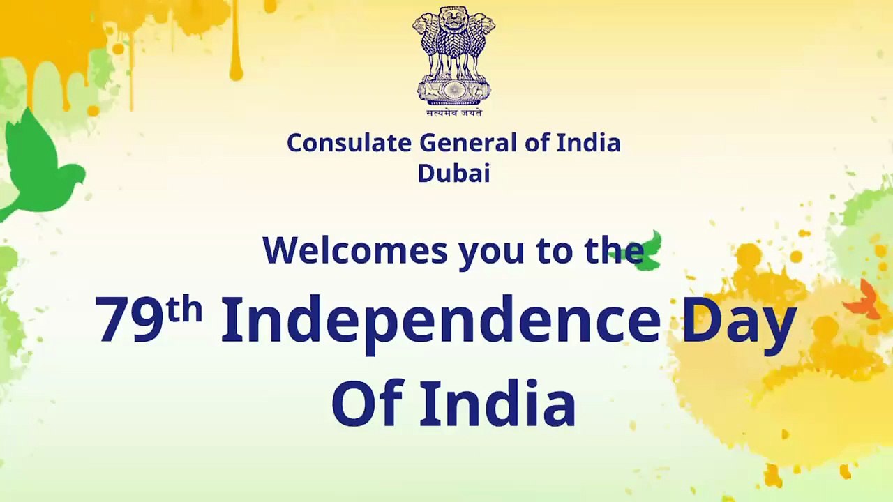 Indian flag hoisting at Dubai Consulate