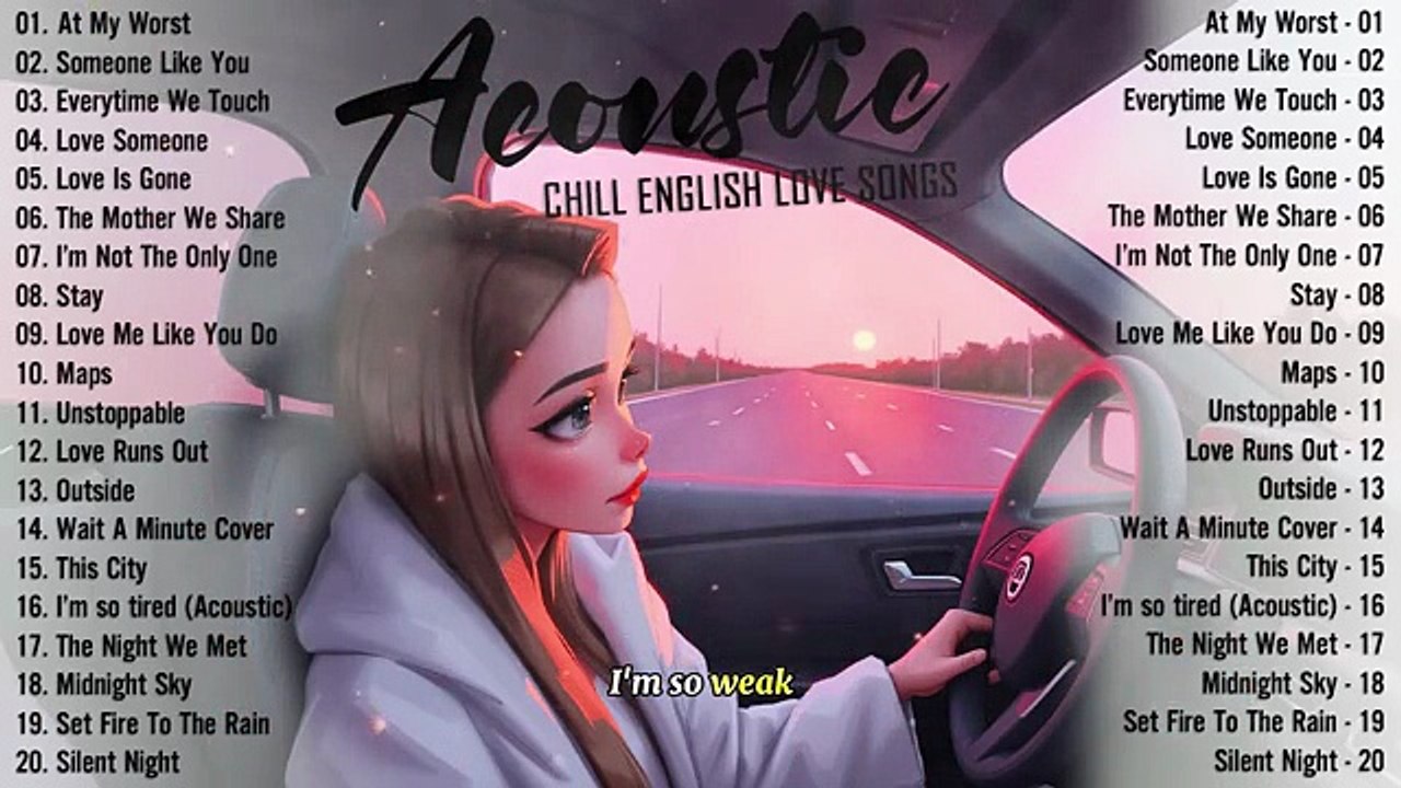 Best Acoustic Songs 2025 💖 Chill English Acoustic Love Songs Cover 💖 Acoustic Songs 2025 Playlist