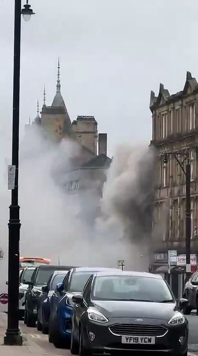 Fire in Halifax town centre