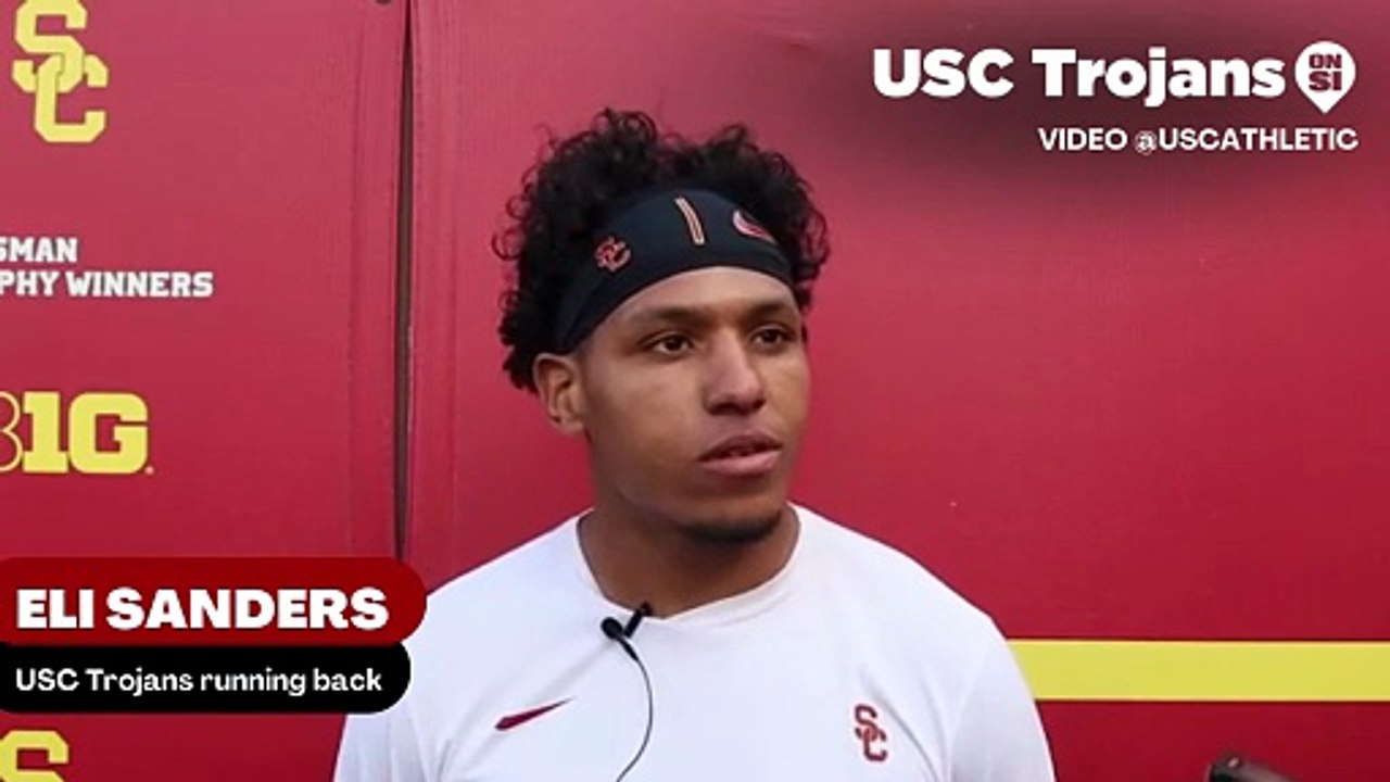 USC Trojans running back Eli Sanders discusses the variety in the running backs room