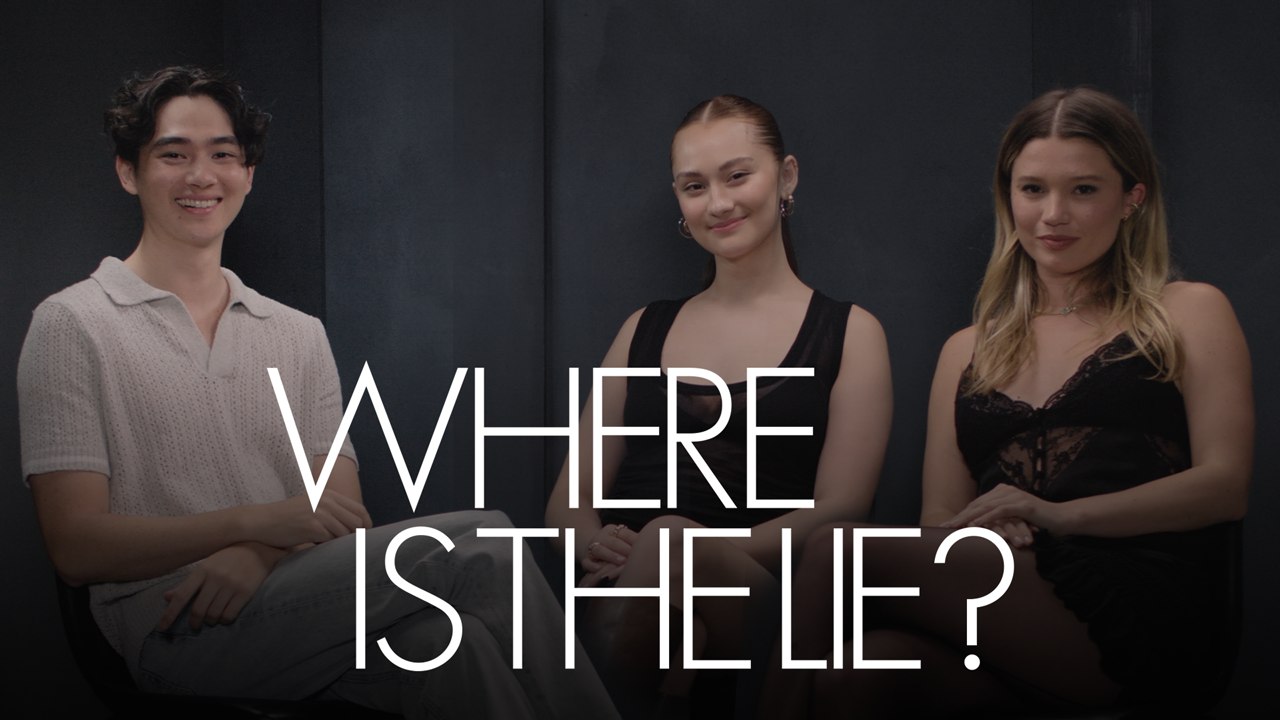Lola Tung, Sean Kaufman & Rain Spencer Take Turns in the Hot Seat | Where Is The Lie? | ELLE