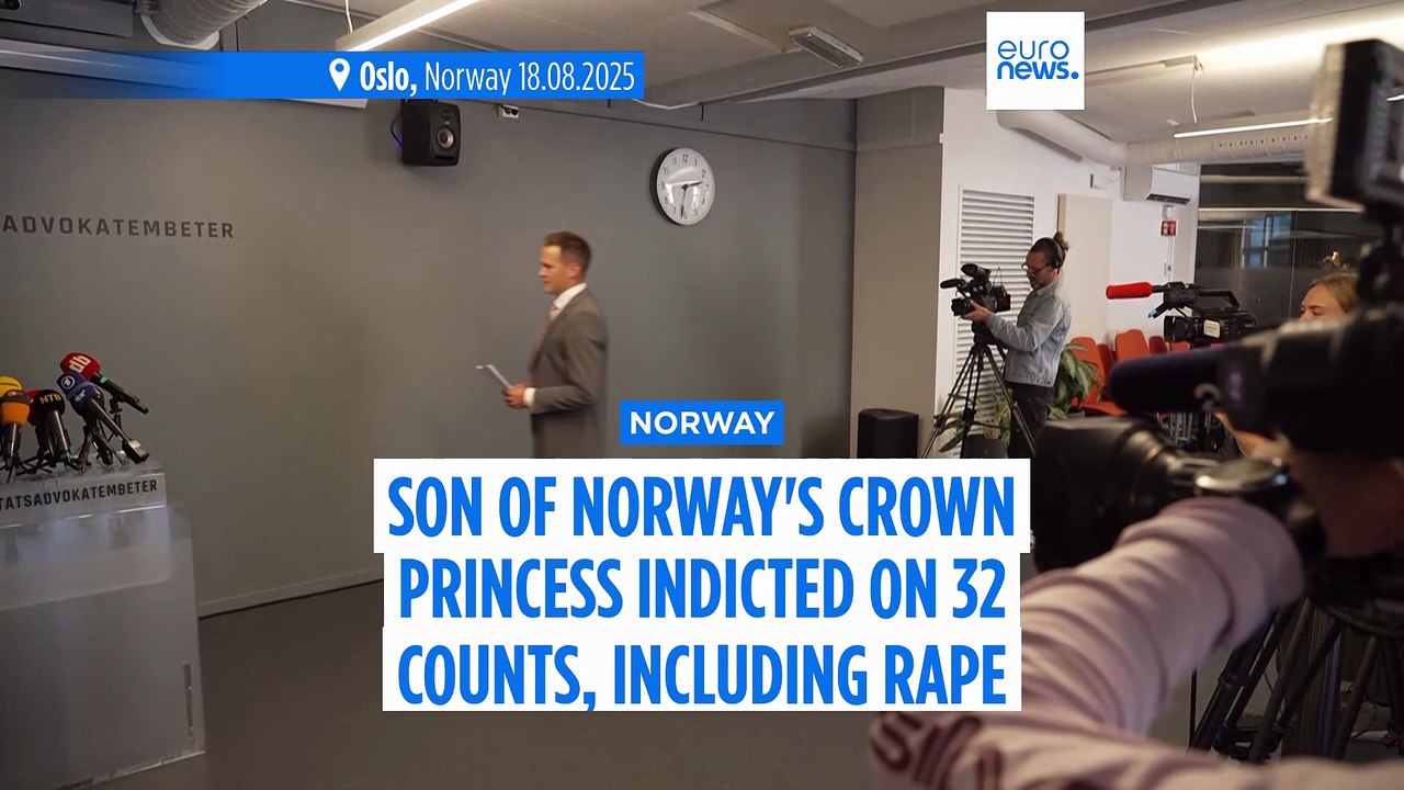 Norwegian prosecutors indict son of crown princess Mette-Marit on 32 counts including rape