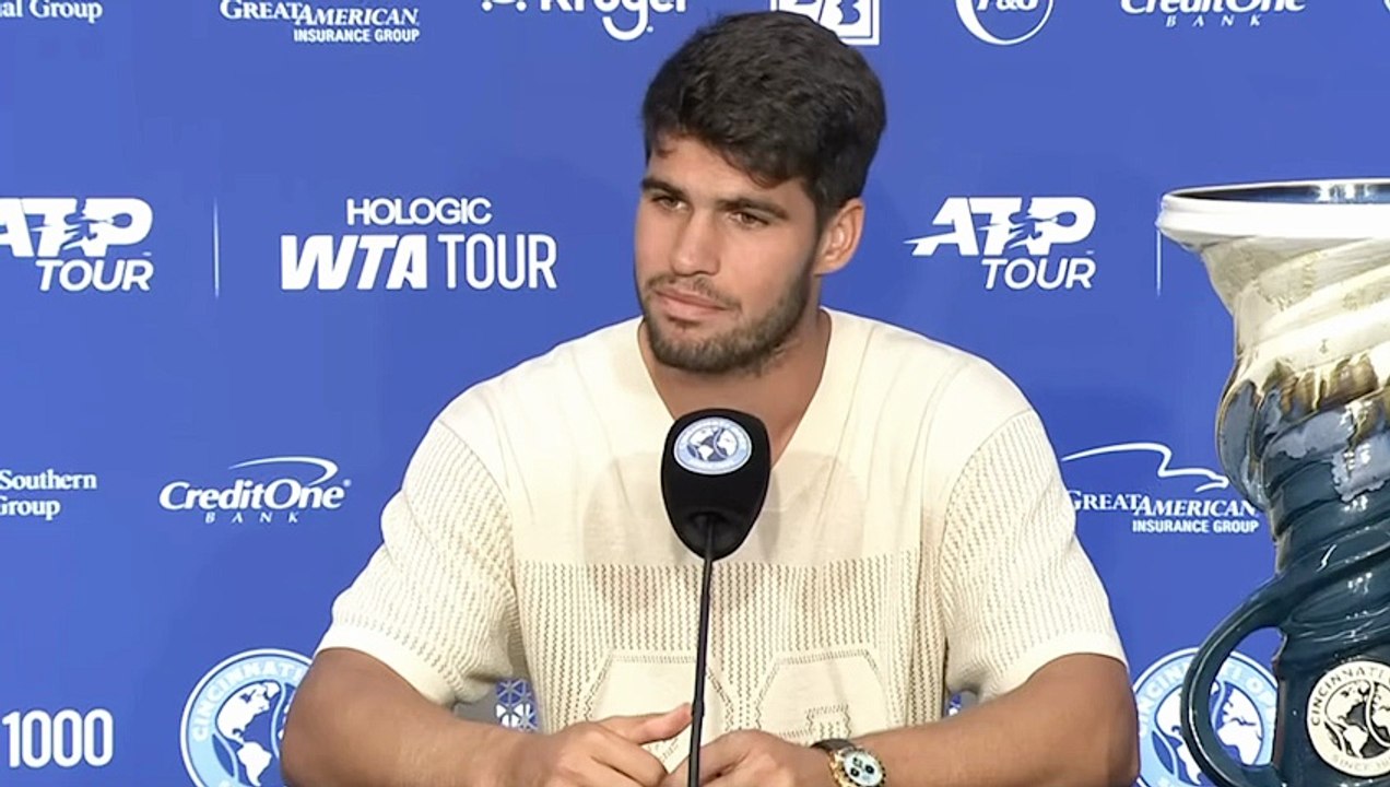 Cincinnati 2025 - Carlos Alcaraz: “Je souhaite à Jannik Sinner un bon rétablissement”