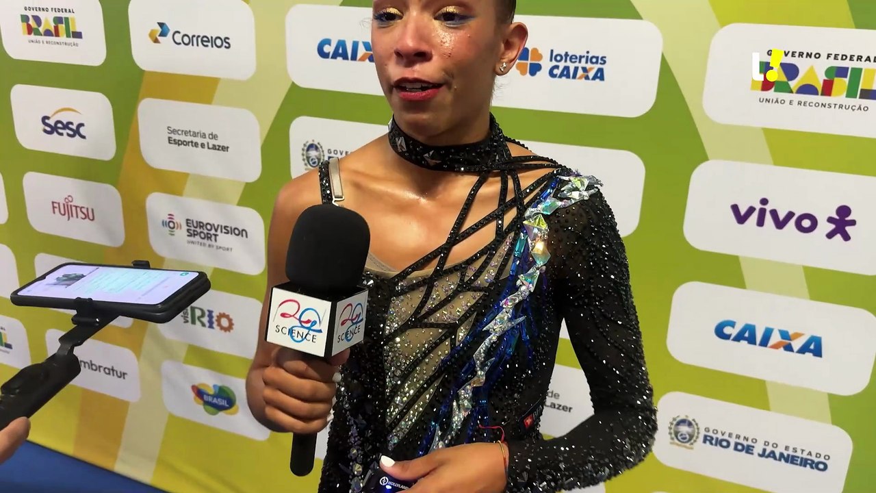 Angolana Luana Gomes explica escolha de música brasileira no Mundial de Ginástica Rítmica