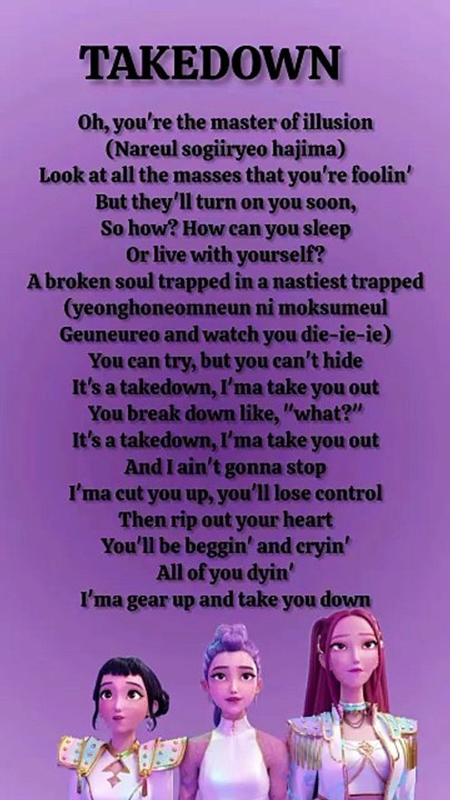 Kpop demon hunters_song_lyrics_Rumi_Mira_Zoey#Kpopdemonhuntwrs#kpop#demonhunters#SongLyrics#Mira#Rumi#Zoey#Shorts#Song#Trending