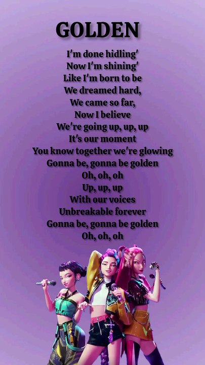 Kpop demon hunters_Golden_song_lyrics_Rumi_Mira_Zoey#Kpopdemonhuntwrs#kpop#demonhunters#SongLyrics#Mira#Rumi#Zoey#Shorts#Song#Trending