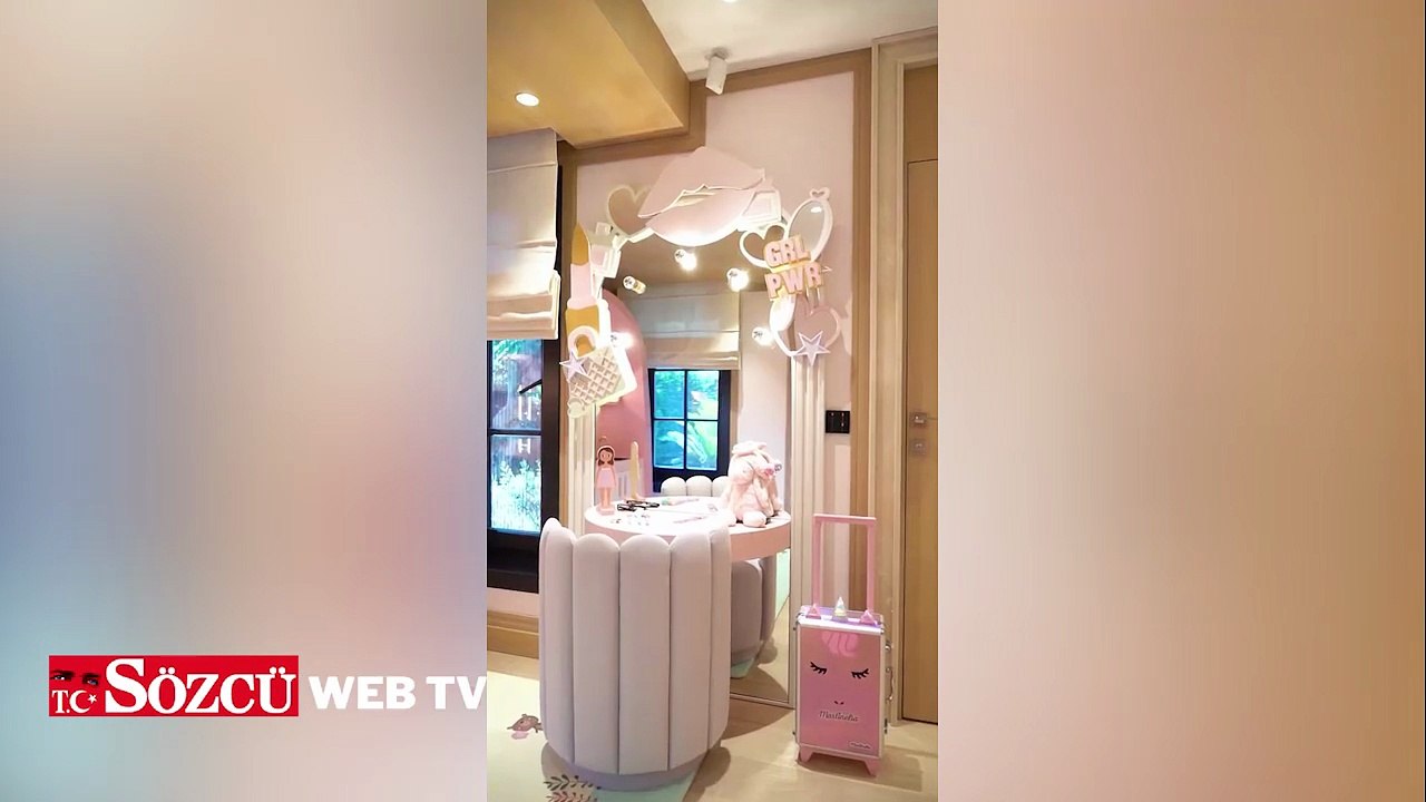 Nazlı Sabancı, 2 yaşındaki kızı Arzu Alara'nın odasını paylaştı