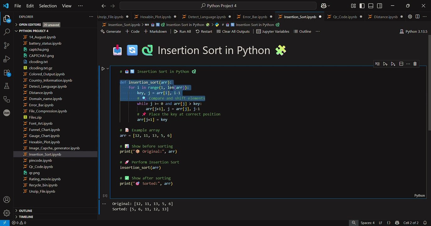Master Insertion Sort in Python 🔥 _ Easy Sorting Algorithm