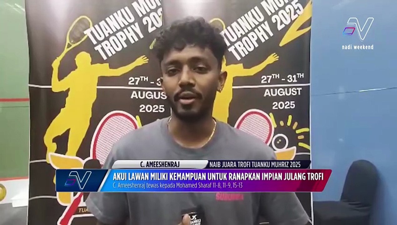 Mohamed Sharaf muncul juara Kejohanan Skuasy Trofi Tuanku Muhriz 2025
