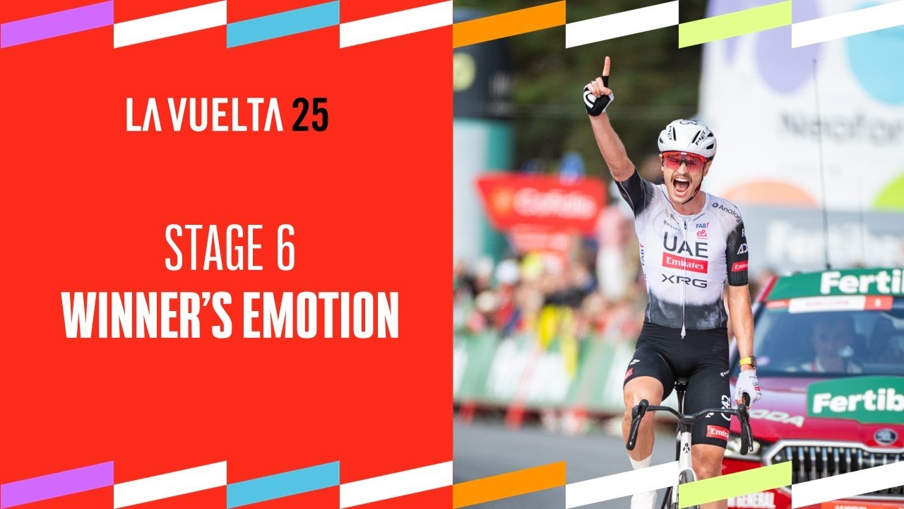 Winner's emotion - Stage 6 - La Vuelta 2025
