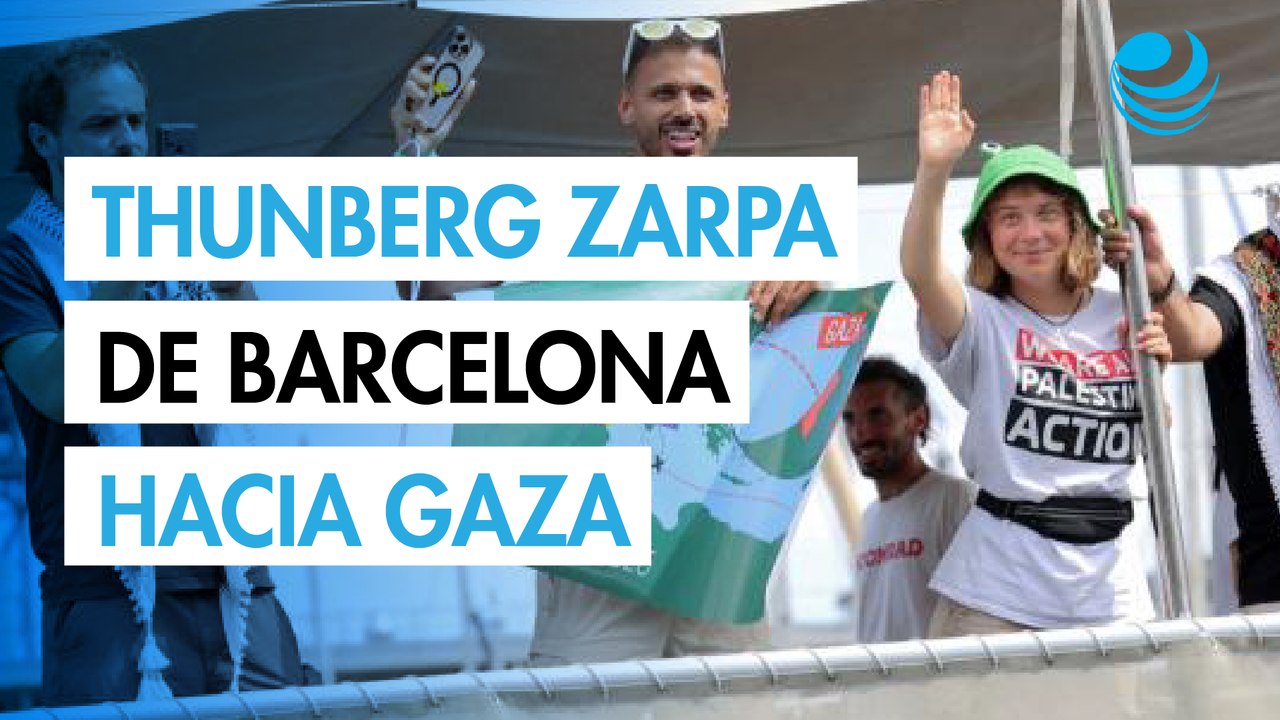 Flotilla con Greta Thunberg zarpa de Barcelona con ayuda para Gaza