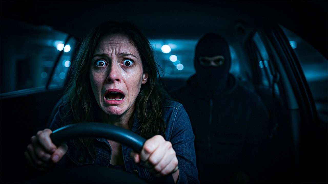 Il y a un gars sur la banquette arrière...