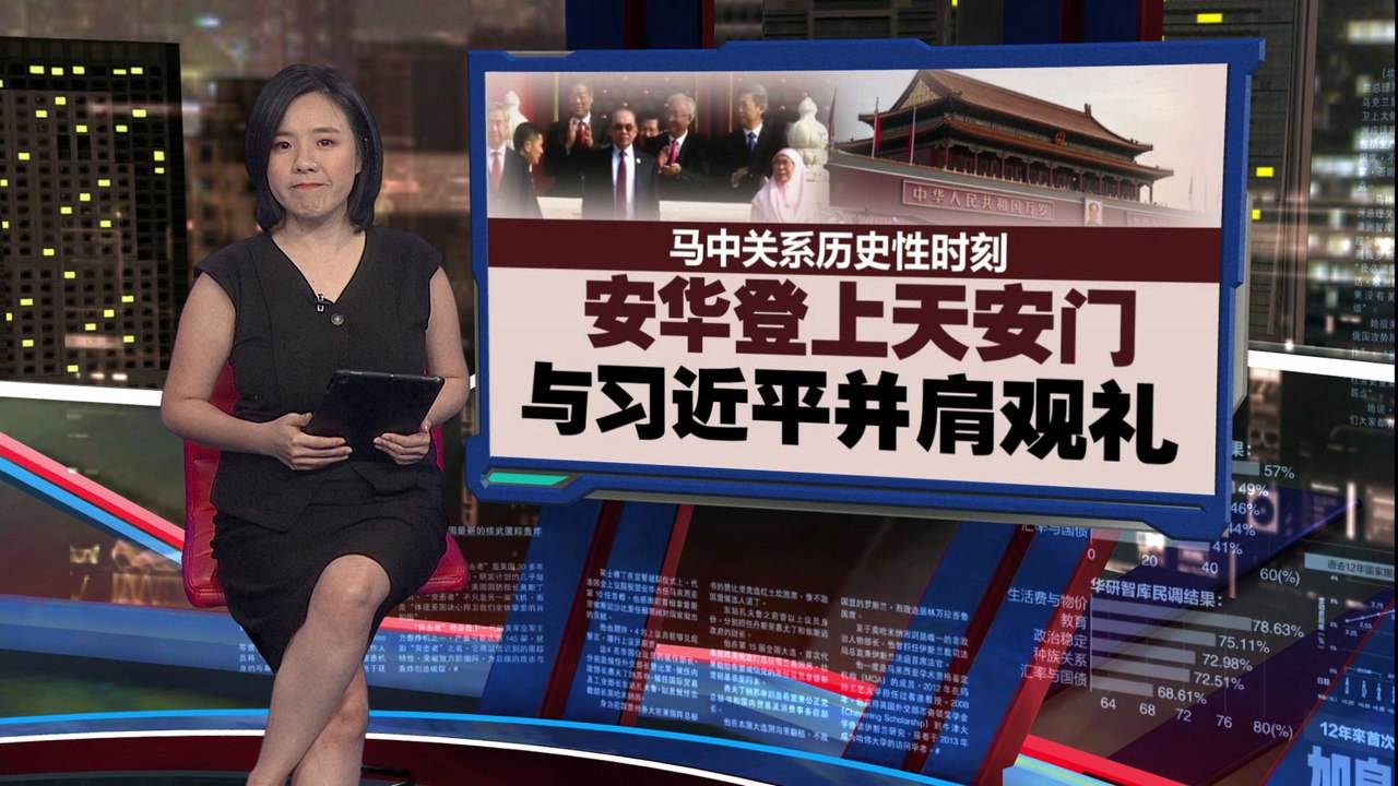 中国九三阅兵 | 马中关系历史性时刻   安华登天安门与习近平并肩观礼