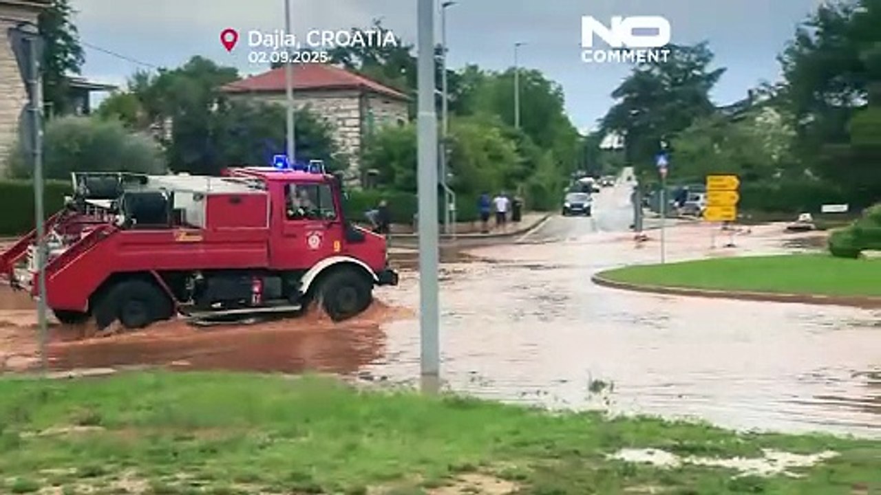 Croatia’s Istria region hit by sudden and severe flooding