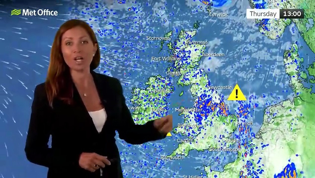 Met Office Thursday Morning Weather Forecast