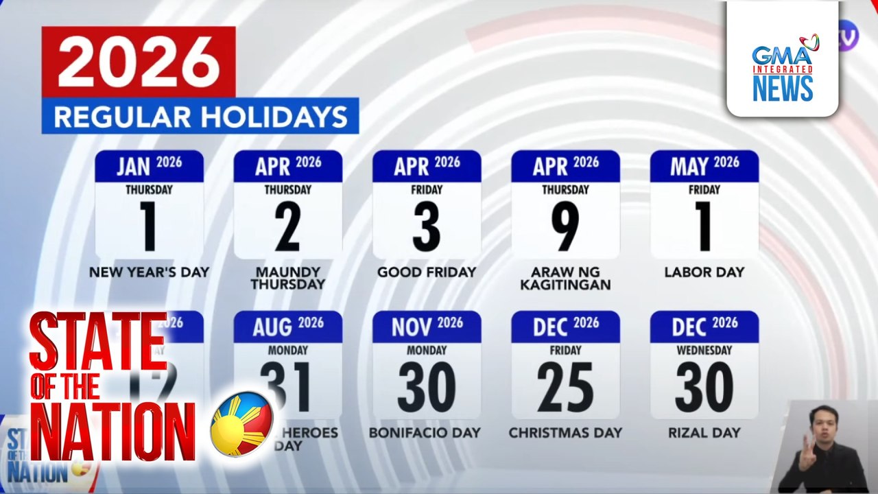 2026 Holidays | SONA