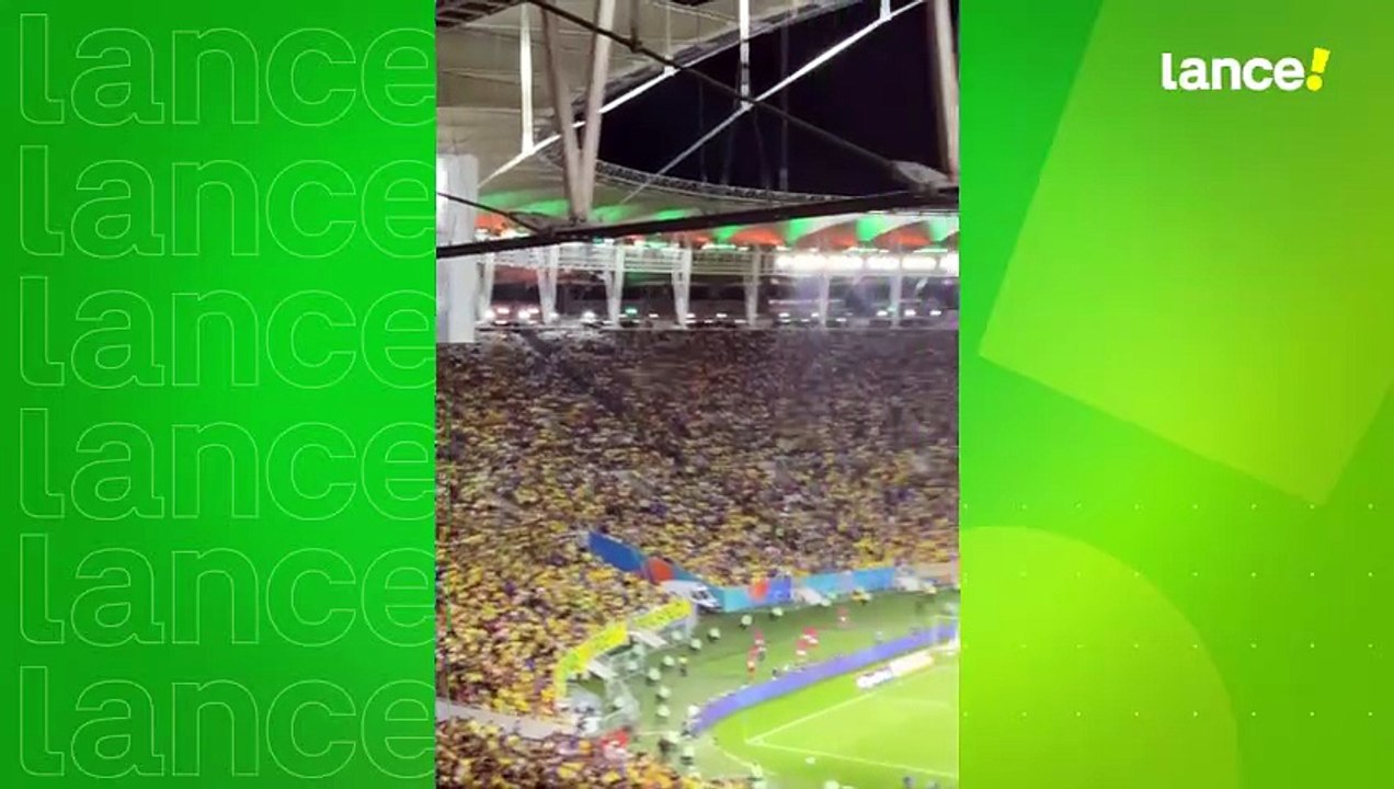 Torcida pede Luiz Henrique em jogo da Seleção no Maracanã
