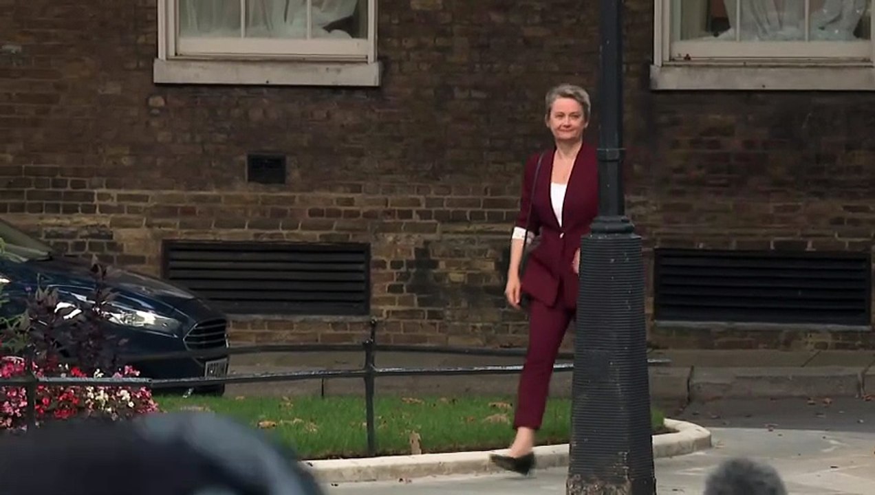 Yvette Cooper arrives at 10 Downing Street