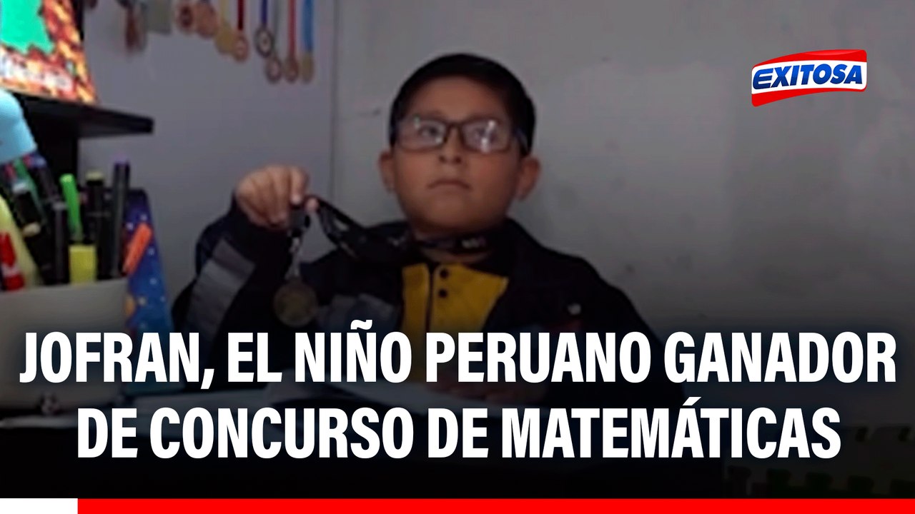 Conozca a Jofran: El pequeño de 9 años que ganó en Concurso Internacional de Matemáticas