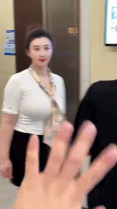 beautiful flight attendant