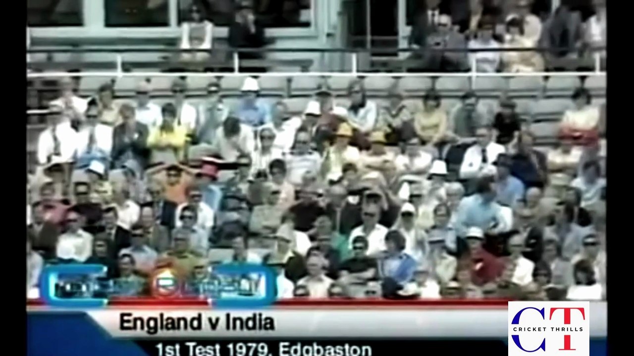 Sunil Gavaskar 61 off 160 Balls 178 Mins 3 Fours vs England 1st Test at Birmingham, Jul 1979