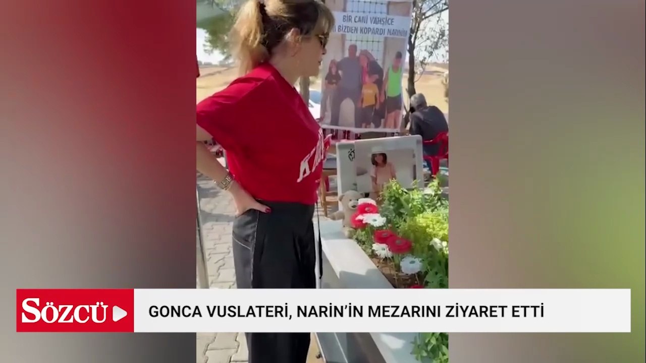 Gonca Vuslateri, Narin Güran'ın mezarını ziyaret etti