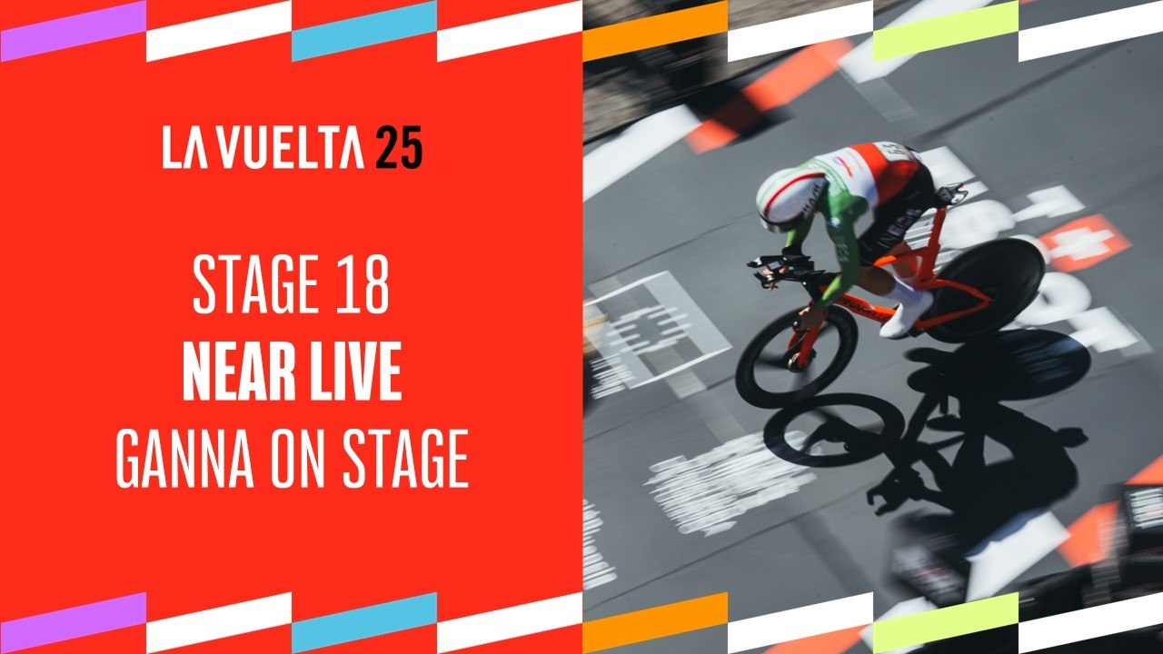 Ganna on stage - Stage 18 - La Vuelta 2025