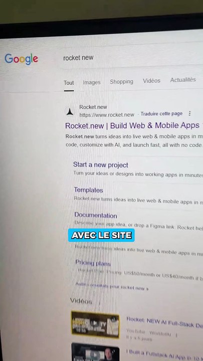 ROCKET.NEW : Créer ce que tu veux en quelques secondes