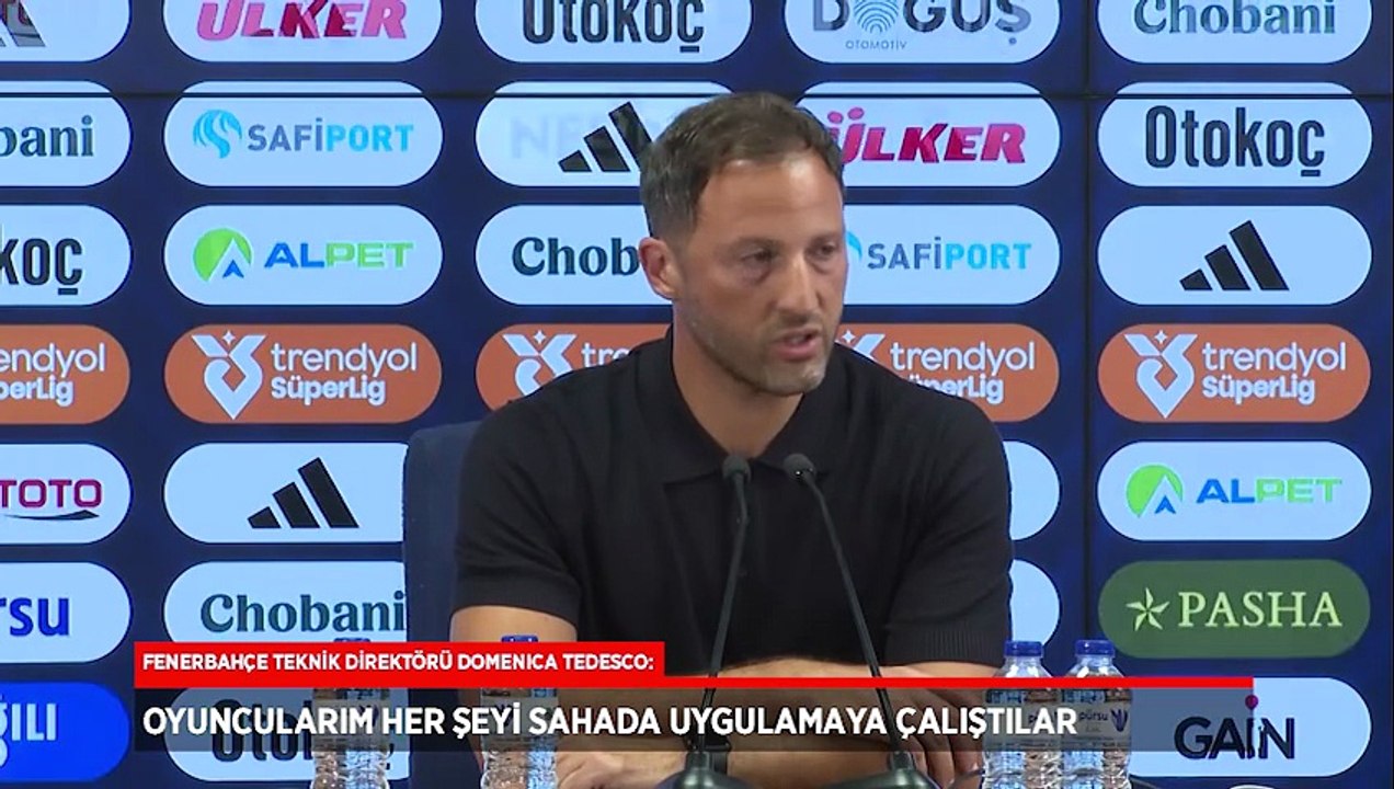 Domenico Tedesco: Hakemler çok iyi iş çıkarttı