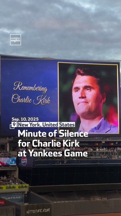 Minute of Silence for Charlie Kirk at Yankees Game