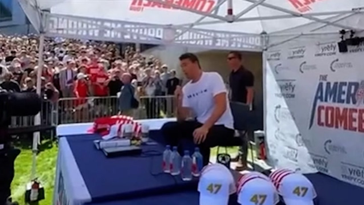 Charlie Kirk’s last words were about American gun violence before he was fatally shot