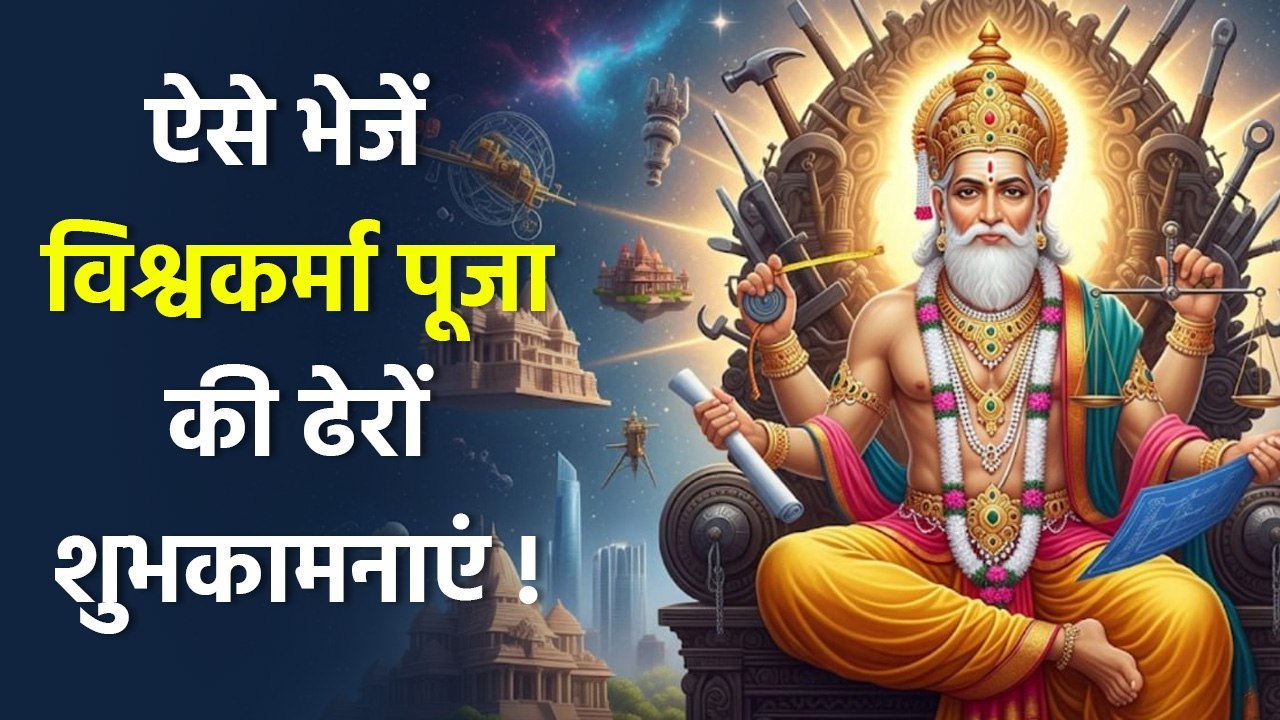 Vishwakarma Puja Wishes 2025: Messages,Whatsapp Status,Facebook Status,Sms,Images..