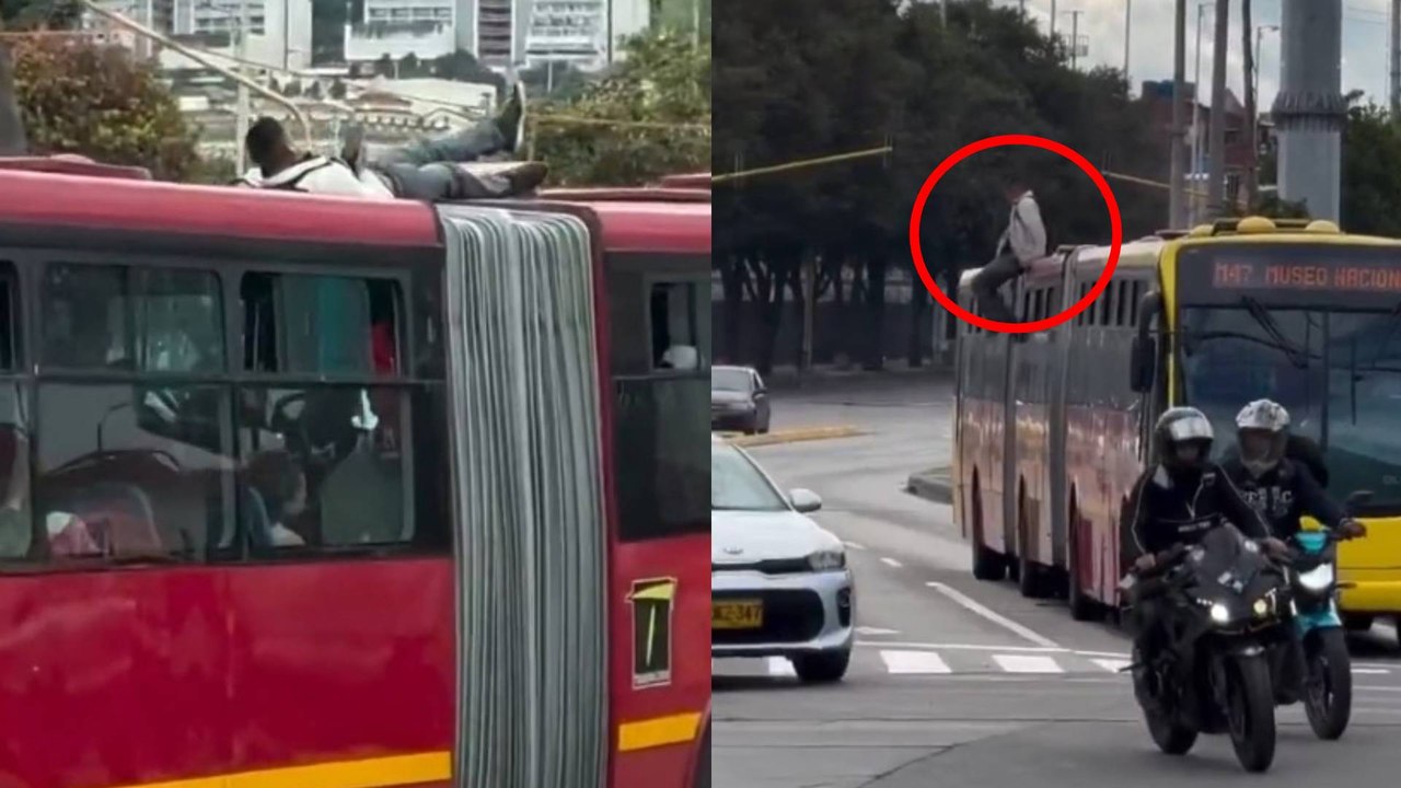 Ladrones estarían usando los techos de Transmilenio para robar celulares: denuncian modalidad en video