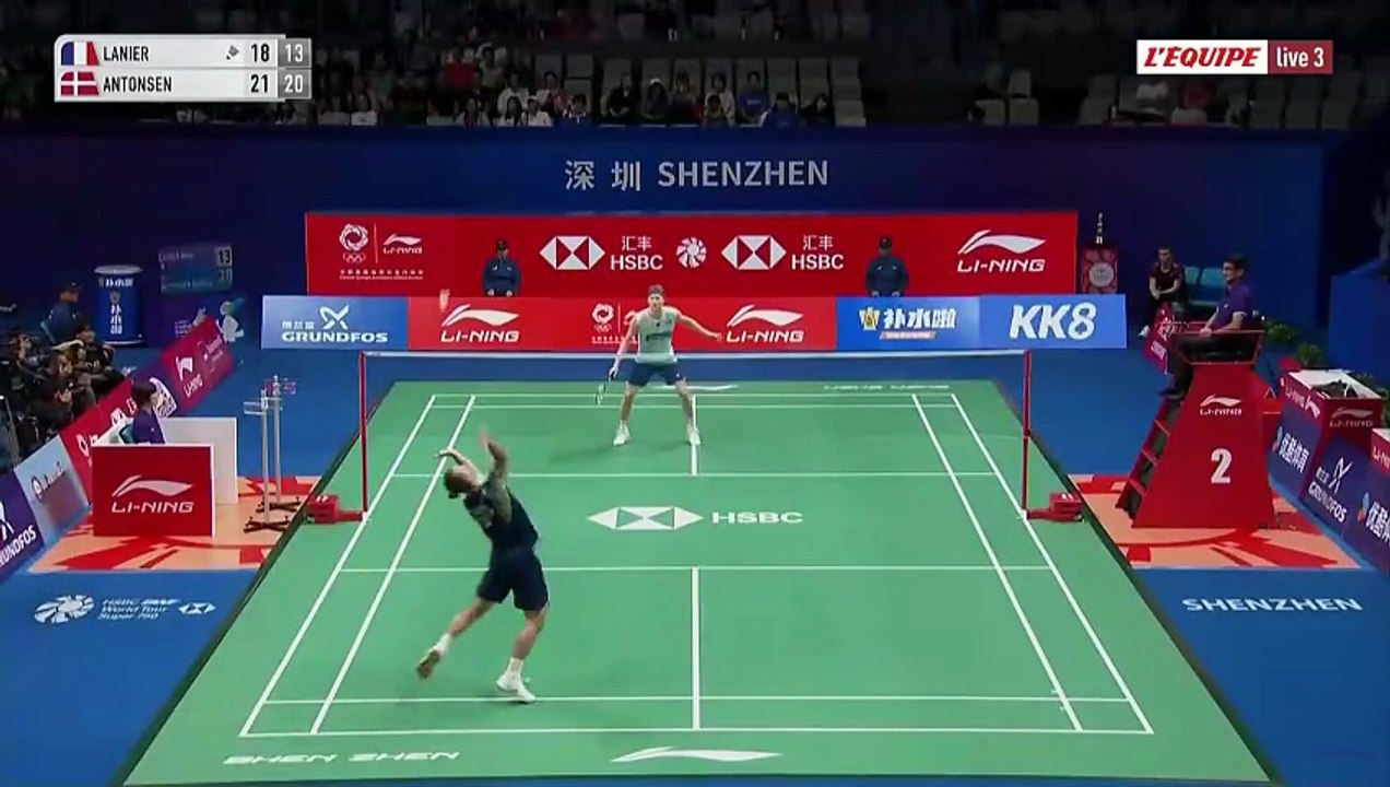 Alex Lanier éliminé par Anders Antonsen - Badminton