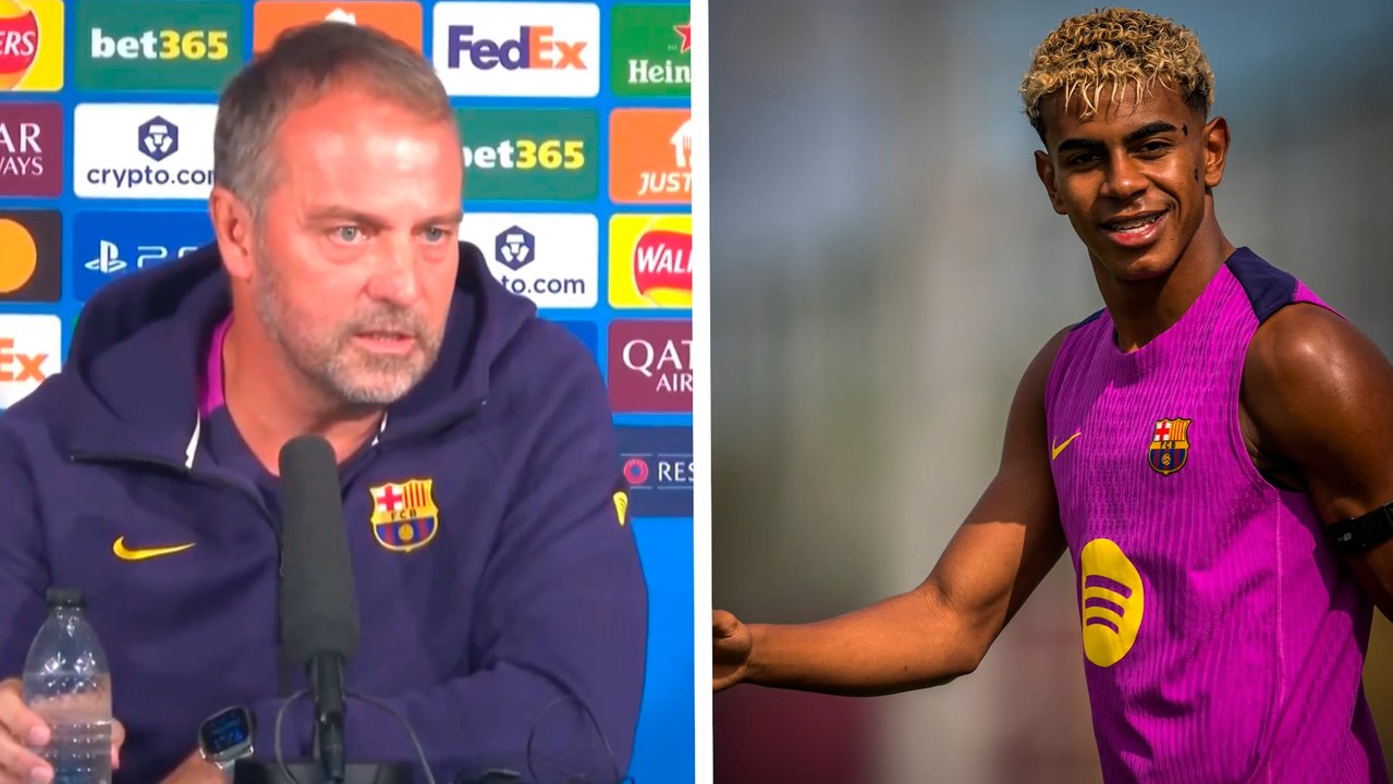 Hansi Flick confirma la ausencia de Lamine Yamal en el Barcelona vs Newcastle y revela a su reemplazo