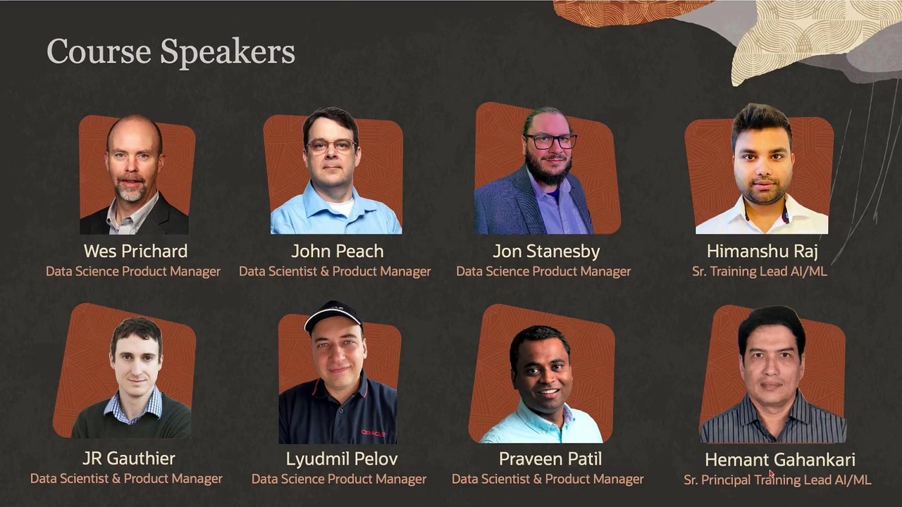 1. Course Overview - Oracle Cloud Infrastructure Data Science Professional