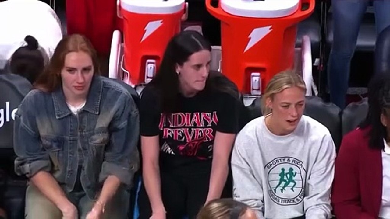 Caitlin Clark's strange victory dance after the Fever beat the Dream