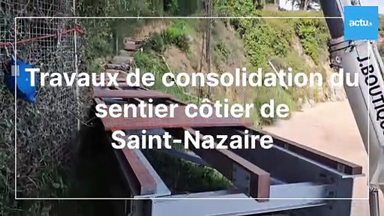 Travaux sentier côtier de Saint-Nazaire