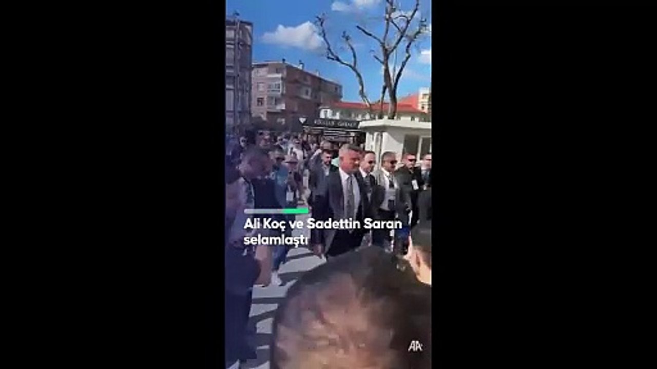 Ali Koç ve Sadettin Saran, selamlaştı