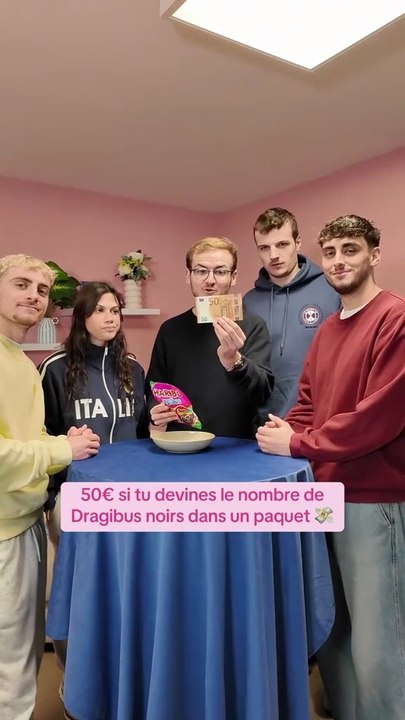 50€ si tu devines le nombre de Dragibus noirs dans un paquet 💸