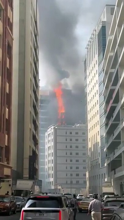 Fire blazes through multiple floors in Al Barsha building in Dubai