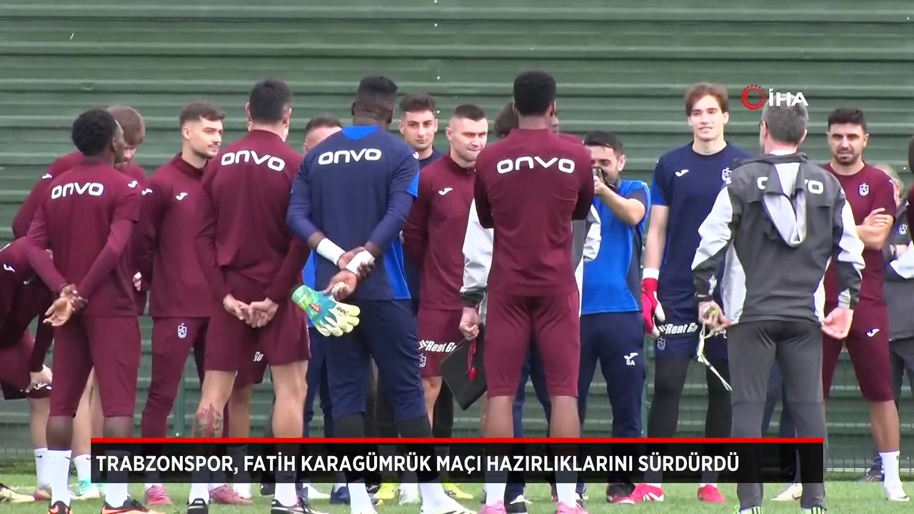 Trabzonspor ve Fatih Karagümrük Maçı Hazırlıklarında Son Durum ⚽