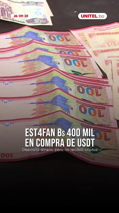 Dos personas  perdieron más de Bs 400 mil al intentar comprar USDTs.