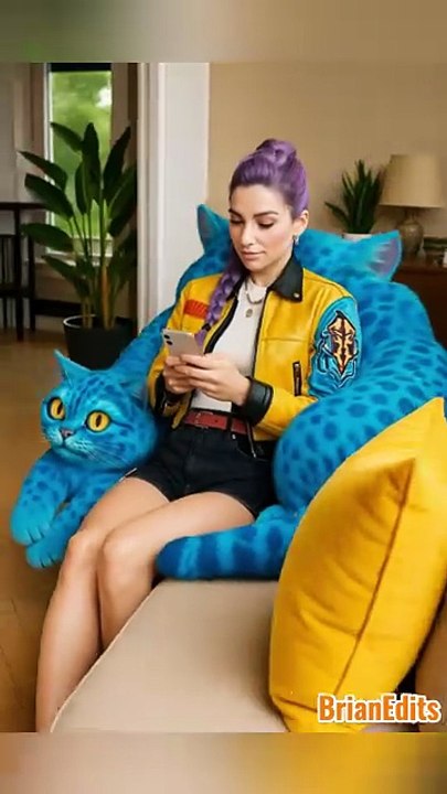 Huntrix loves Jinu's Derpy Tiger Lounger, KPop Demon Hunters