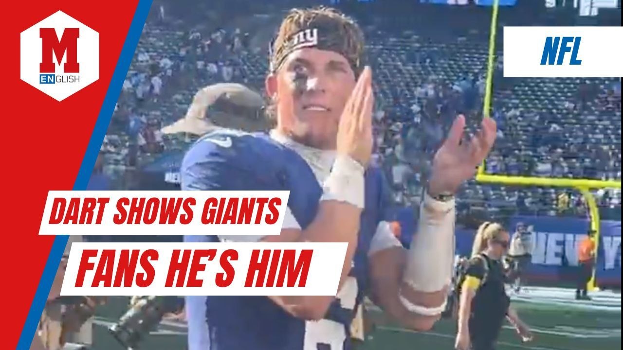 Jaxson Dart let his emotions go after leading the Giants over the Chargers