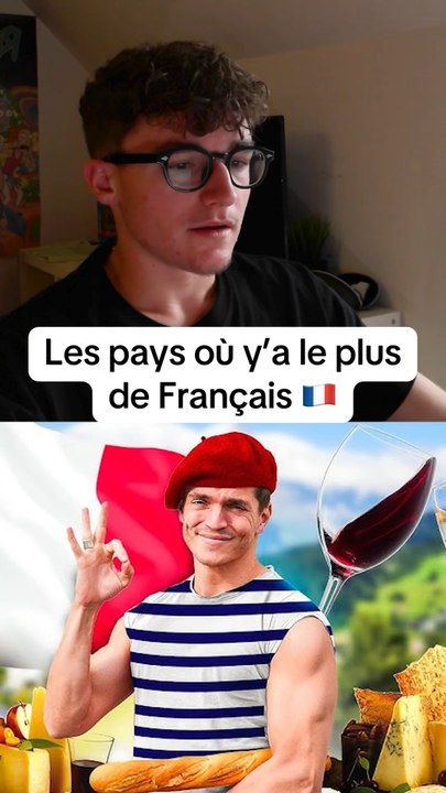 Les pays où y’a le plus de français #quiz #classement #pays #français