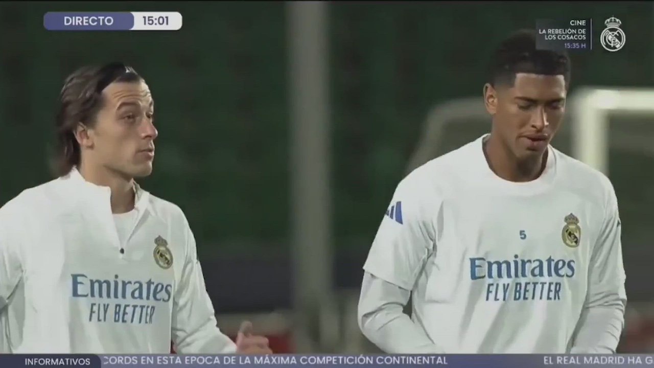 Entrenamiento Real Madrid previo al Kairat Almaty