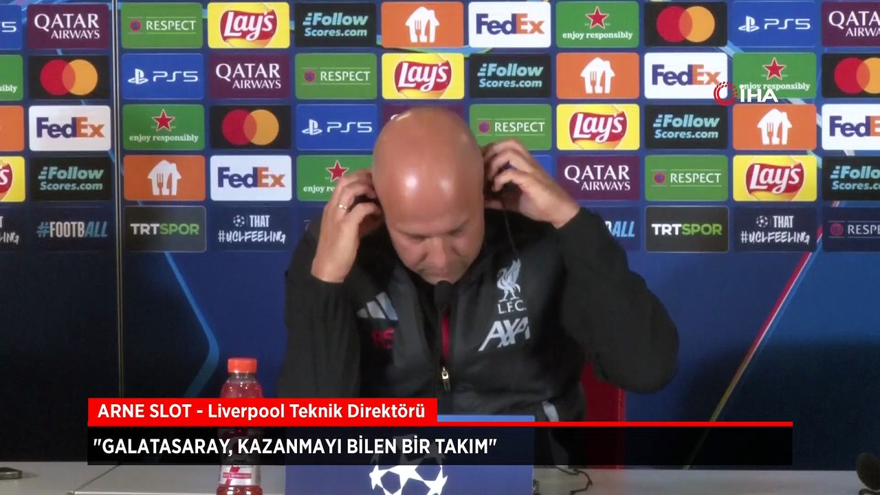 Liverpool Teknik Direktörü Arne Slot: Galatasaray, kazanmayı bilen bir takım