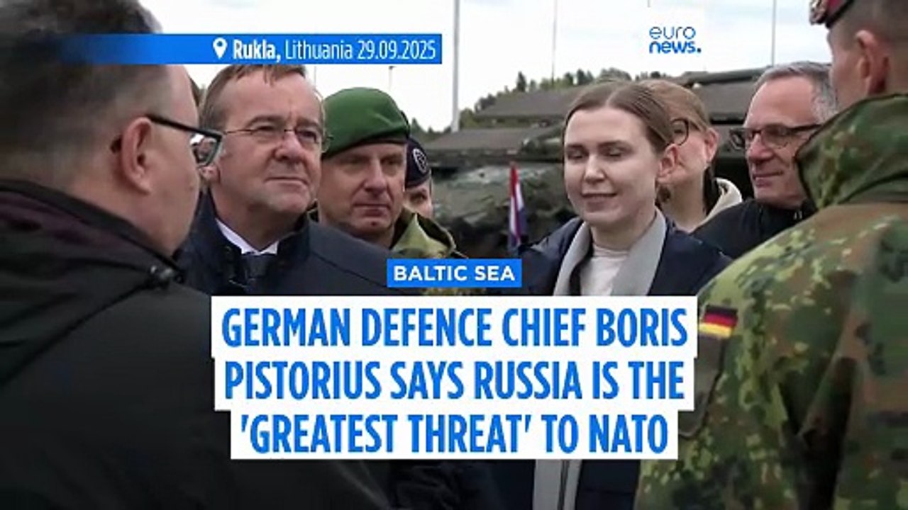 German defence minister condemns Russian drone incursions over NATO countries